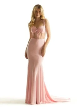 Mori Lee 49061 Powder Pink Prom Dress