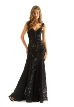 Mori Lee 49062 Black/Nude Prom Dress