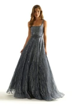 Mori Lee 49065 Gunmetal Prom Dress