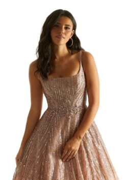 Mori Lee 49065 Gunmetal Prom Dress -Fashion wedding dress mrlpm s24 49065 05