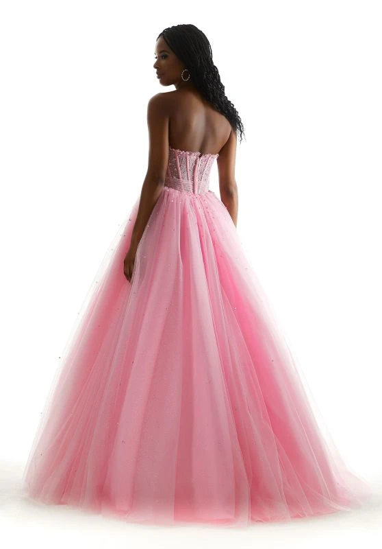 Mori Lee 49077 Pucker Up Pink/Bubble Prom Dress 8 Mori Lee 49077 Pucker Up Pink/Bubble Prom Dress - Image 8