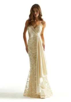 Mori Lee 49082 Champagne Prom Dress
