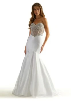 Mori Lee 49090 White Prom Dress